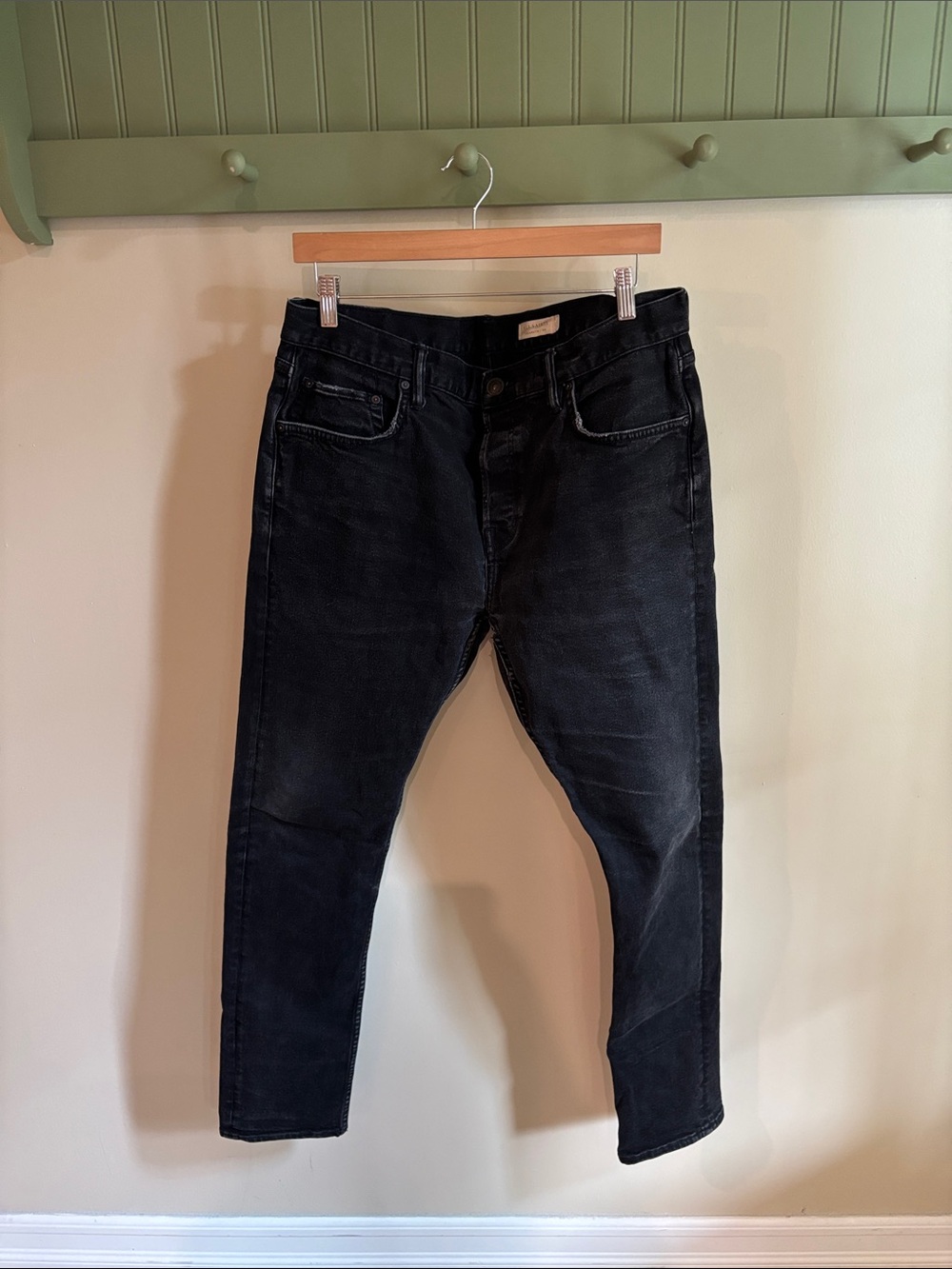 All Saints Cigarette Black Pants